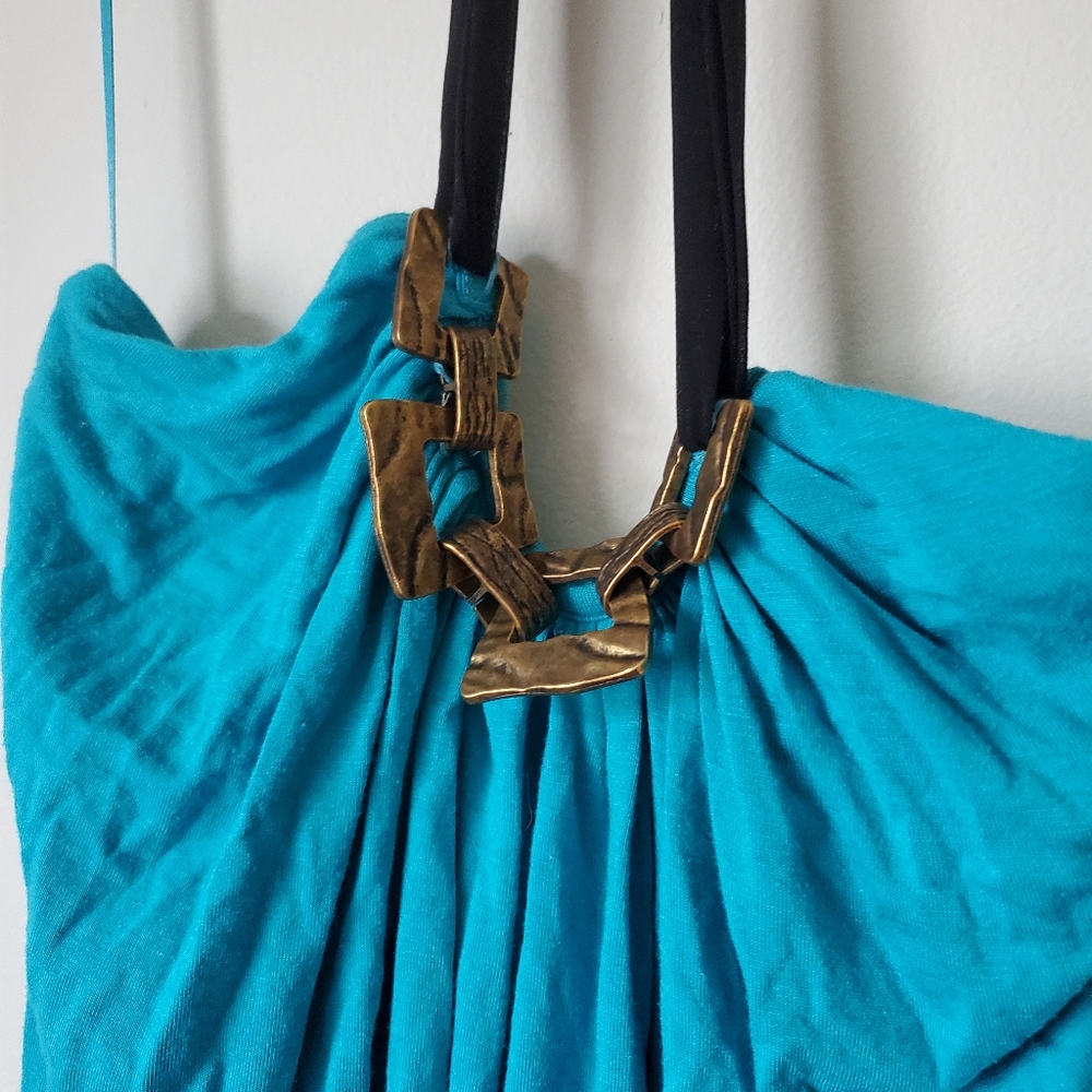 Blue halter top - Picture 2 of 2